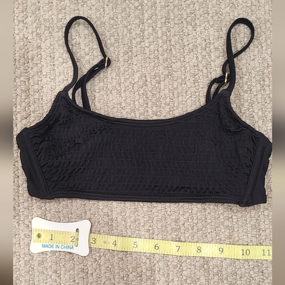 Target Other - Target Scoop Neck Black Bikini Top